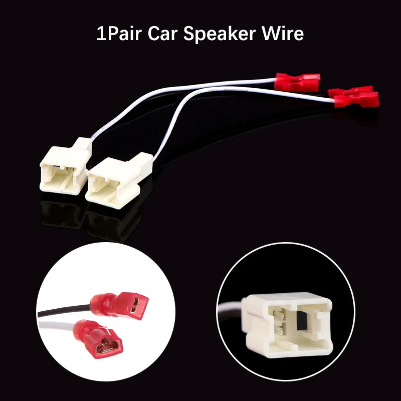 Car Tweeter Wiring Harness Adapter for Nissan & Renault – 1 Pair Speaker Wiring Harness QXL one size