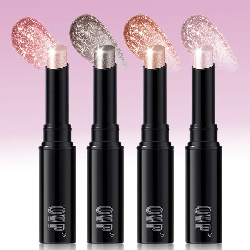 4-Piece Shimmer Glitter Eyeshadow Stick Set | Water-Glow Finish Eyeshadow Stick Set QXL