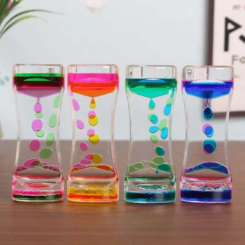 Liquid Motion Hourglass Bubble Timer 2-Pack | Sensory Toy Sensory Bubble Timer QXL
