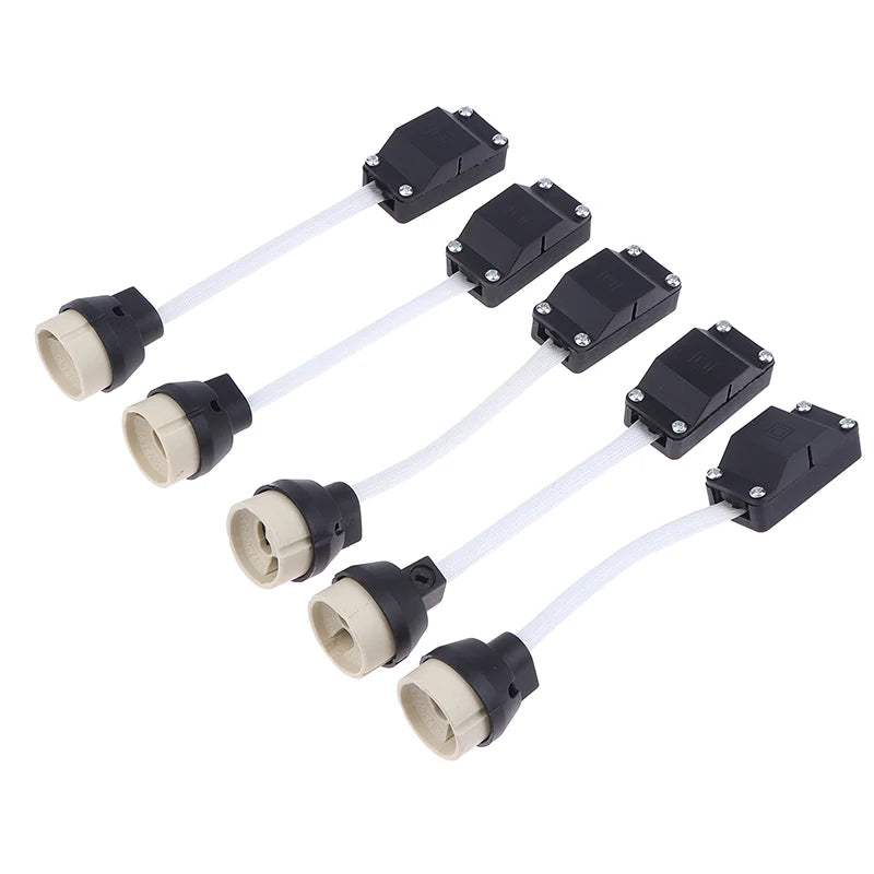5-Pack GU10 Ceramic Lamp Holders with Terminal Box | 250V 2A Lamp Holder Socket QXL Default Title