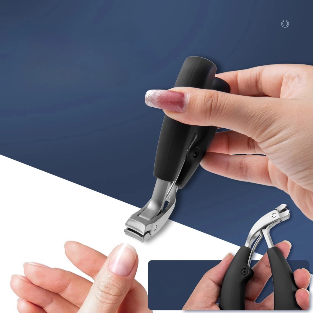 Anti-Splash Angled Nail Clipper | Thick Toenail Trimmer Nail Clipper QXL