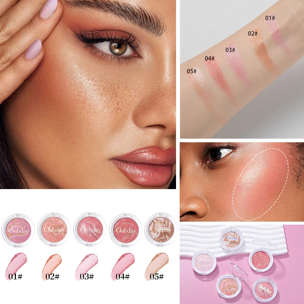 Multi-Color Blush & Highlighter Palette | Pearl Illuminator Blush Highlighter Palette QXL