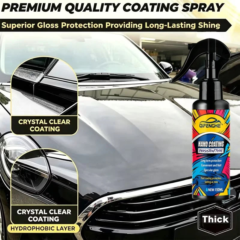 Nano Ceramic Coating Spray | Mirror Gloss Car Paint Protection Ceramic Coating Spray QXL