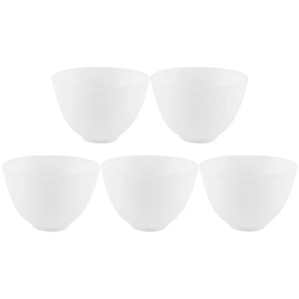 5-Pack Silicone Facial Mask Mixing Bowls | DIY Spa & Salon Mask Mixing Bowl Set QXL