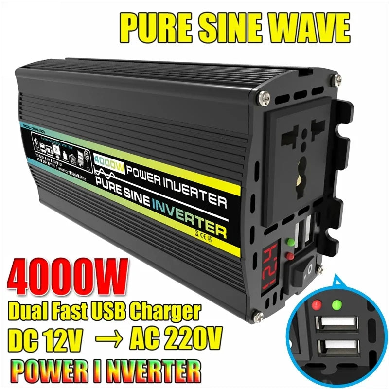4000W Pure Sine Wave Solar Inverter Kit with 30A Controller Solar Power Inverter Kit QXL