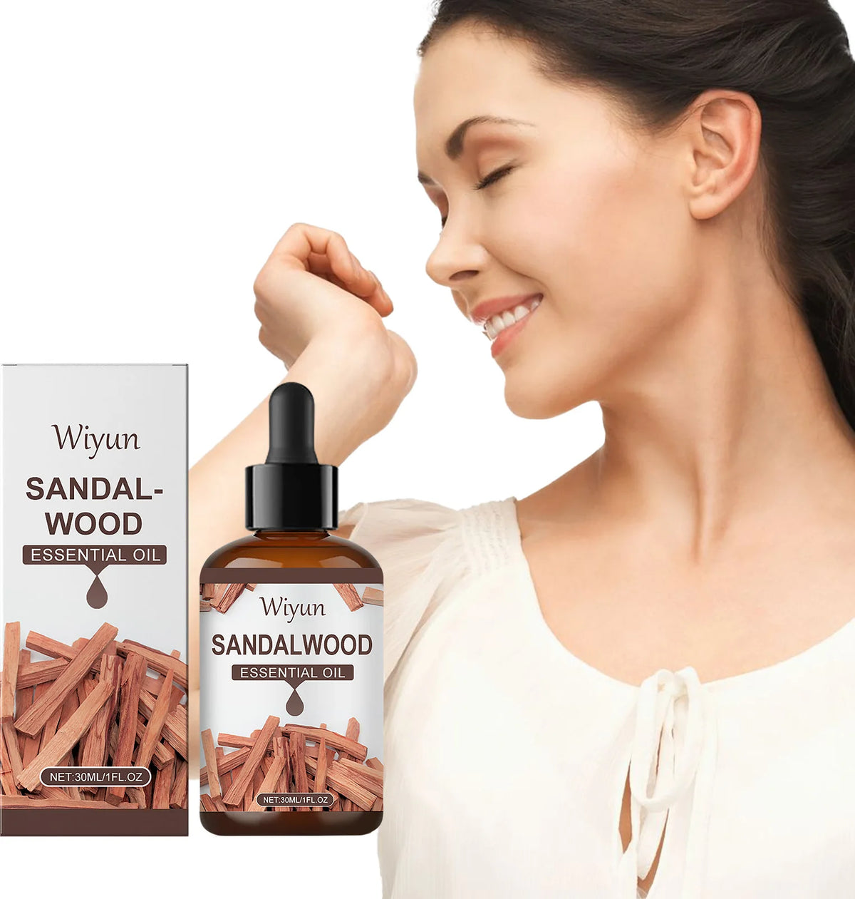 WIYUN Sandalwood Massage Essential Oil | 30/60/90ml Aromatherapy Aromatherapy Essential Oil QXL