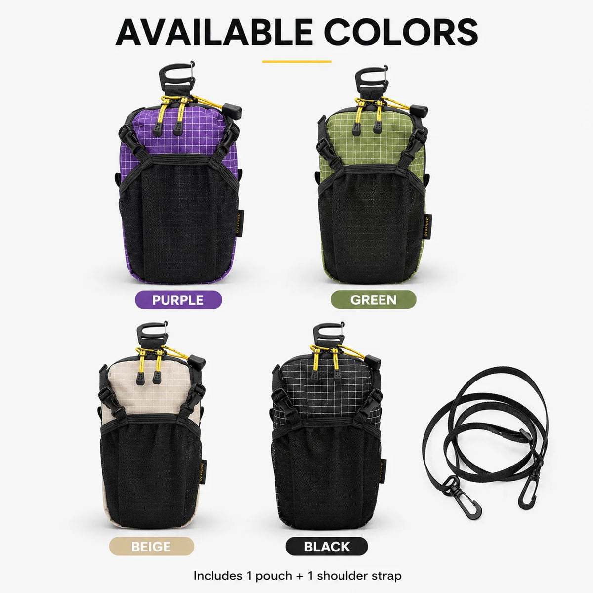 Outdoor Hiking Pouch | Backpack Strap Bottle & Phone Bag Outdoor Hiking Pouch QXL