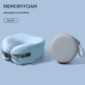Memory Foam Travel Neck Pillow | Airplane, Car & Office Travel Neck Pillow QXL SKY BLUE 24x20x10cm