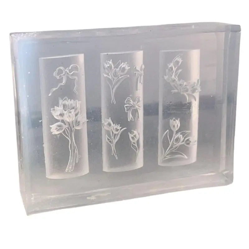 3D Silicone Tulip Flower Nail Art Mold | DIY Nail Charms Nail Art Mold QXL