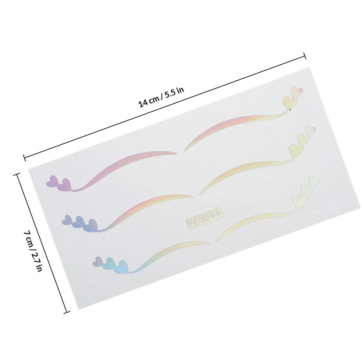 Silver Holographic Butterfly Star Eyelid Stickers – 4 Sheets Eyelid Stickers QXL