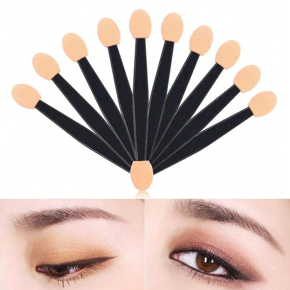 Double-Head Sponge Eyeshadow Applicator Sticks | 10–150 Pack Eyeshadow Applicators QXL