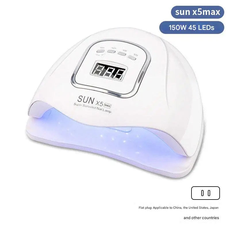 LED MAX 45-LED UV Nail Curing Lamp | Gel Polish Dryer UV LED Nail Lamp QXL X5 MAX white EU