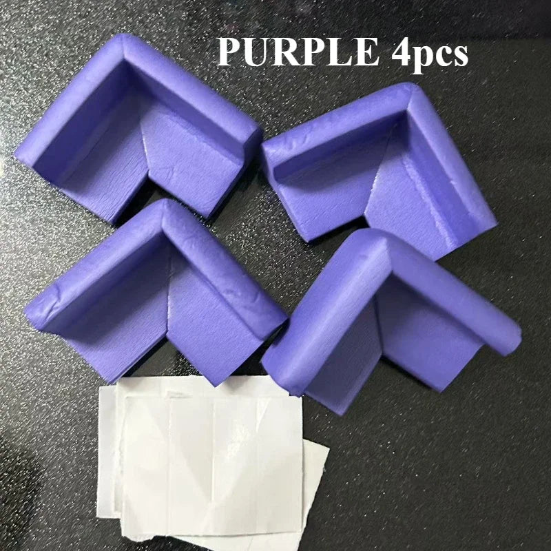 4-Pack Rubber Corner Guards – Furniture Edge Protectors Corner Guards QXL PURPLE 4pcs