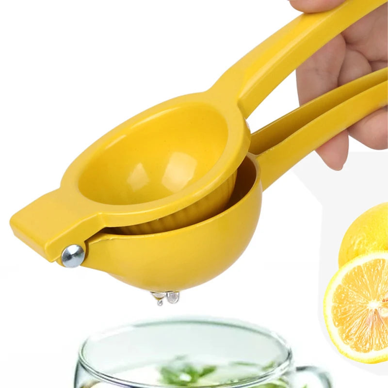 Manual Citrus Juicer & Lemon Squeezer | Stainless Steel Yellow Manual Citrus Juicer QXL