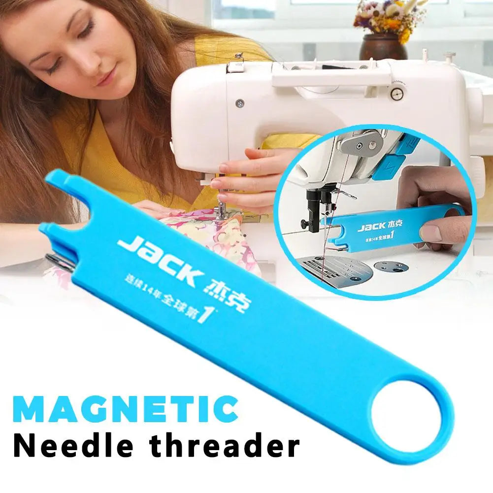 Magnetic Needle Threader with Magnifier & Ruler | Sewing Tool Needle Threader Tool QXL