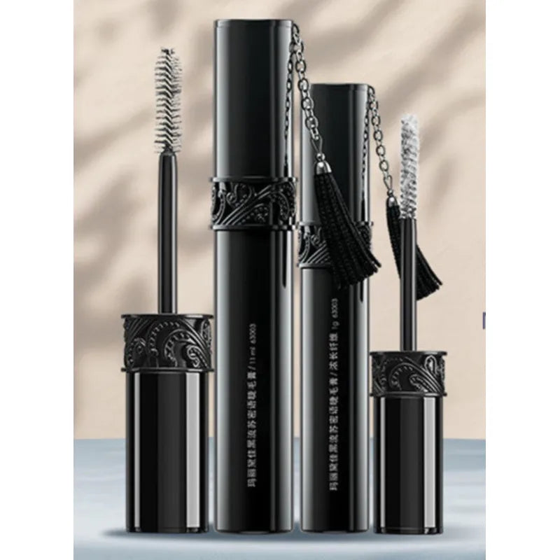 Black Tassel 2-Piece Waterproof Mascara Set | Curl & Volume Waterproof Mascara Set QXL Black Tassel Combina