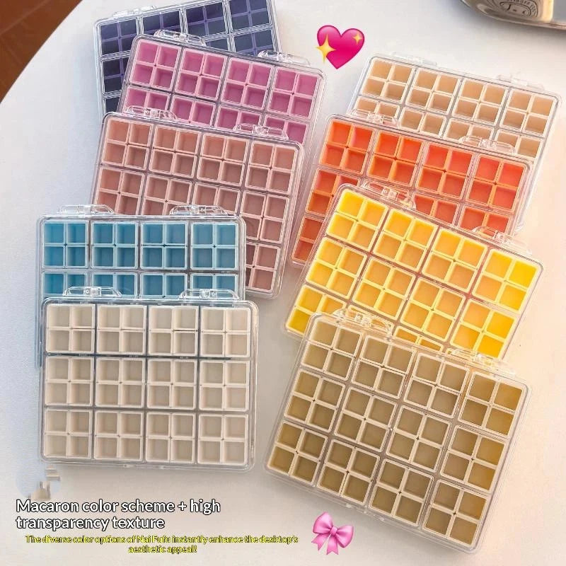 Nail Art Storage Box 24/36/48 Grid Clear PP Organizer | JCSYFAC Nail Art Organizer QXL