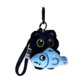 3D Plush Black Cat Keychain Bag Charm | Cute Cartoon Pendant Plush Keychain Charm QXL E