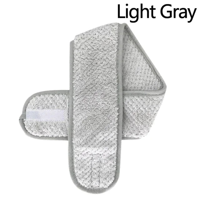 Women's Adjustable Wide Makeup Headband | Spa, Yoga & Bath Makeup Headband QXL M123 Light Gray Size fits all
