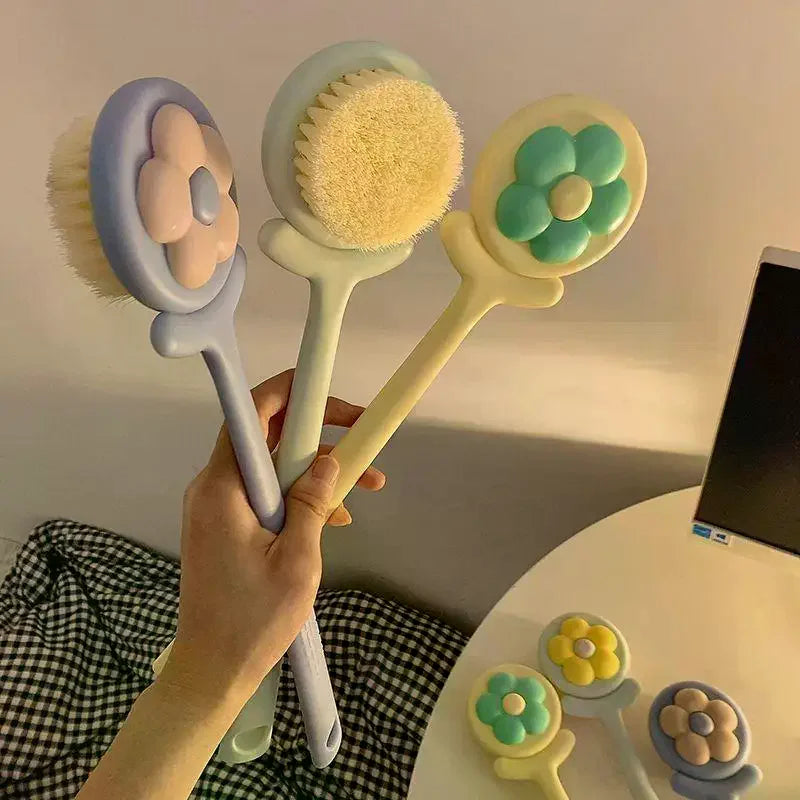 Long Handle Body Brush – Soft Bristle Back Scrubber & Exfoliator Body Bath Brush QXL
