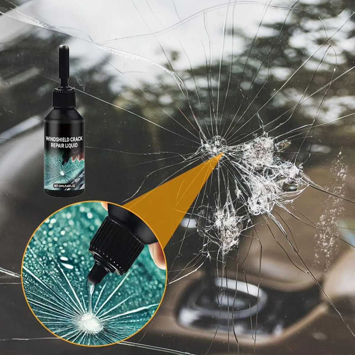 Professional Windshield Repair Kit – Chip & Crack Fix Tool Windshield Repair Kit QXL