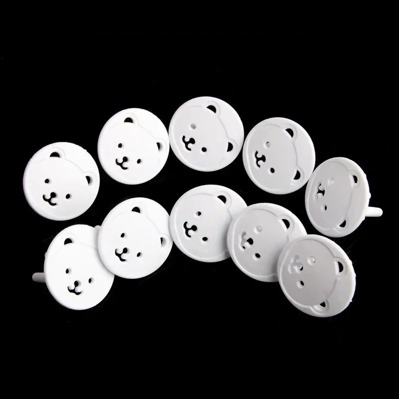10-Pack Bear Baby Socket Covers | Childproof Plug Protectors Baby Socket Covers QXL Default Title