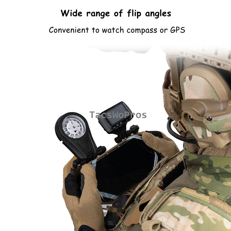 Tactical MOLLE Folding Navigation Board – Compass & GPS Kit Tactical Navigation Panel QXL
