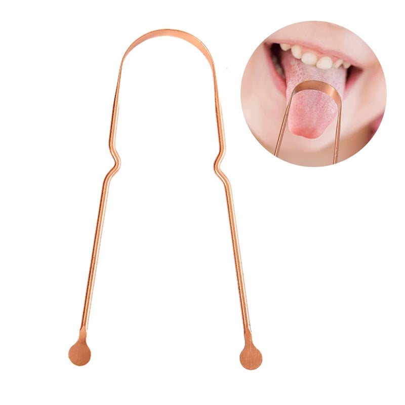 YOVIP Copper Tongue Scraper | Fresh Breath Oral Hygiene Tongue Scraper QXL