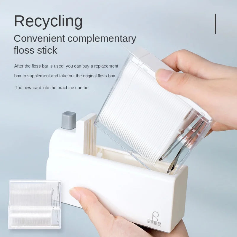 Pop-Up Dental Floss Pick Dispenser with 40 Floss Picks Floss Pick Dispenser QXL