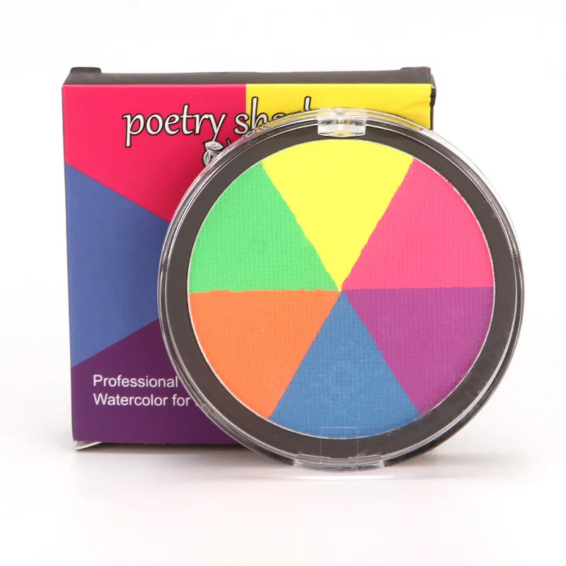 6-Color Fluorescent Face & Body Paint | Halloween Cosplay Face & Body Paint QXL 6 Colors