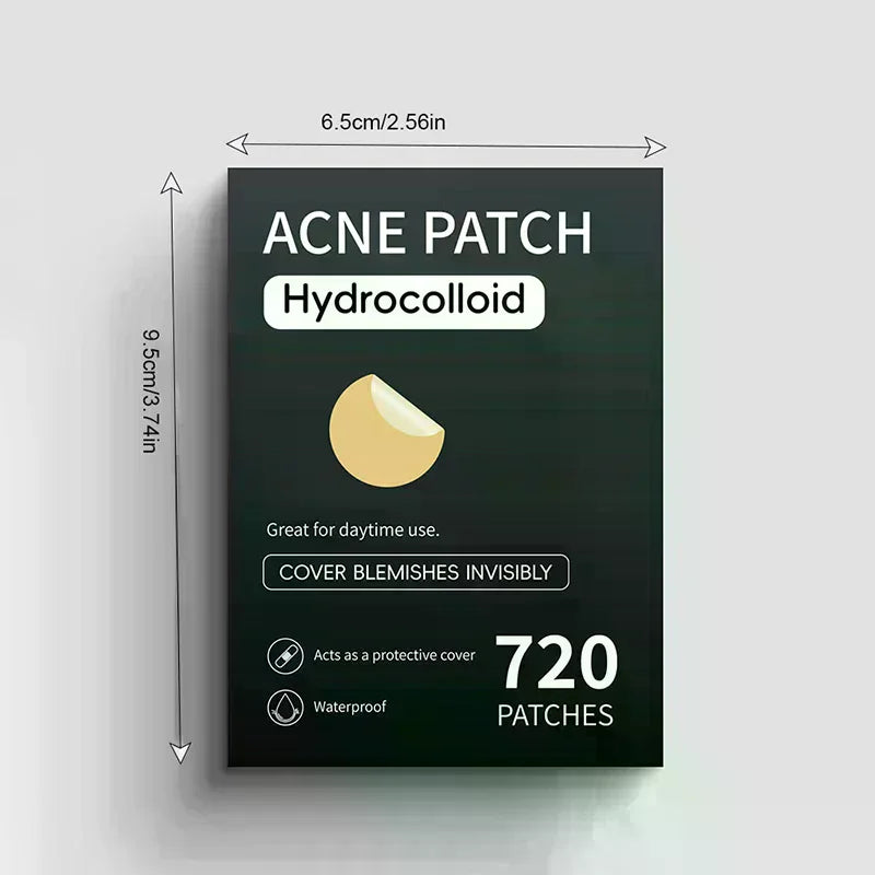 720-Pack Invisible Acne Pimple Patches | Spot Stickers for Face Acne Pimple Patches QXL