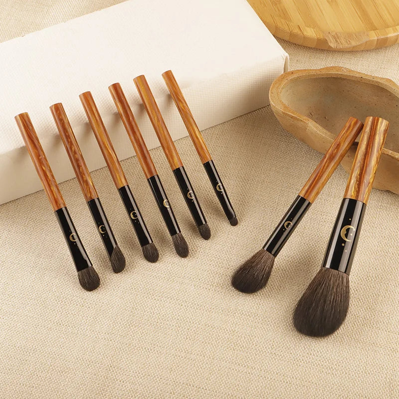EIHODO Star Moon 8-Piece Makeup Brush Set | Goat & Horse Hair Makeup Brush Set QXL