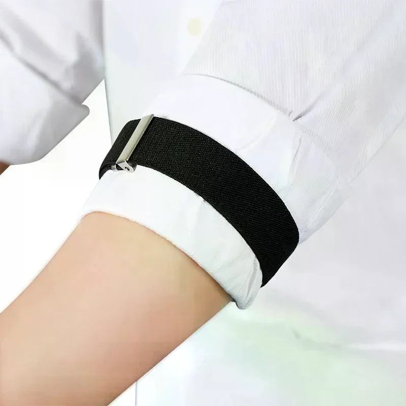 Elastic Shirt Sleeve Holders Armbands – 1 Pair | Men & Women Sleeve Holder Armband QXL