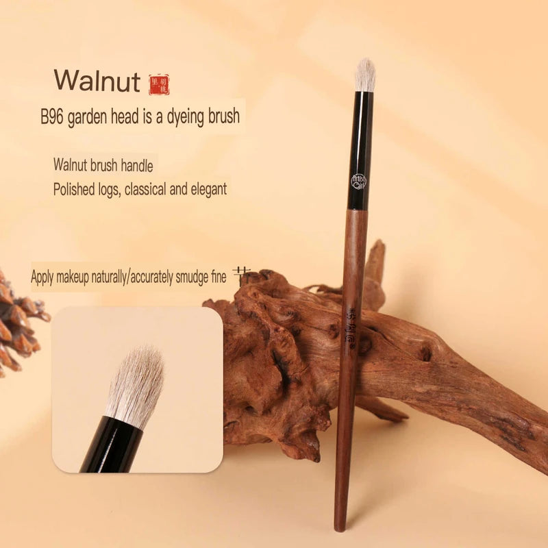 B96 Goat Hair Smudge Detail Brush | Soft Round Eye Shadow Eye Shadow Brush QXL
