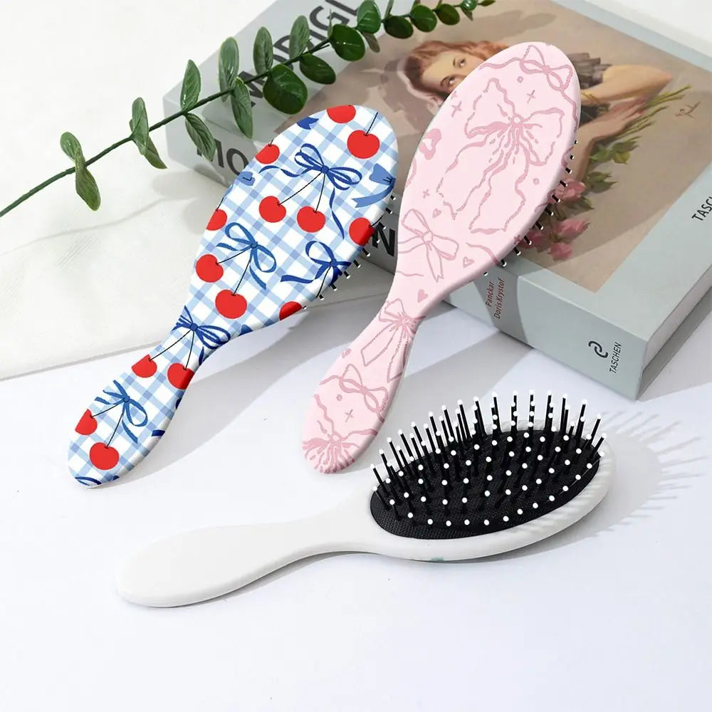 Oval Air Cushion Detangling Hair Brush | Cute Cartoon Design Detangling Hair Brush QXL