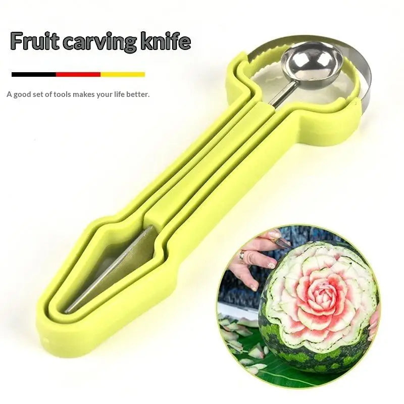 3-in-1 Fruit Knife | Watermelon Carving, Baller & Peeler Tool Fruit Carving Tool QXL Default Title