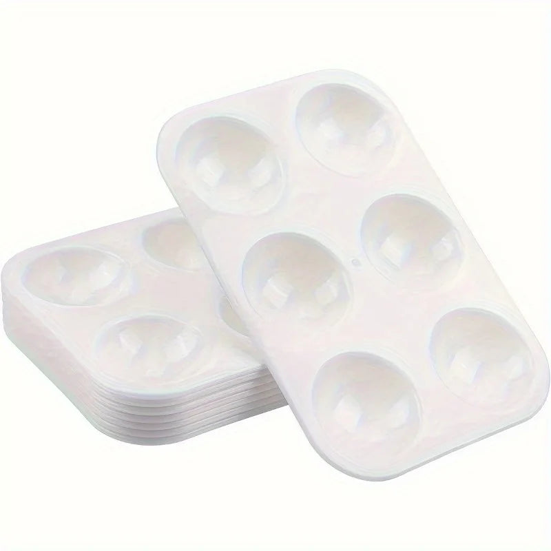 2-Pack White Watercolor Paint Palette Trays | Artist Pigment Tray Watercolor Paint Palette QXL