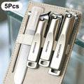 Professional Nail Clipper Set 5 & 10 Pc | Stainless Steel Kit Manicure Tool Kit QXL 5pcs
