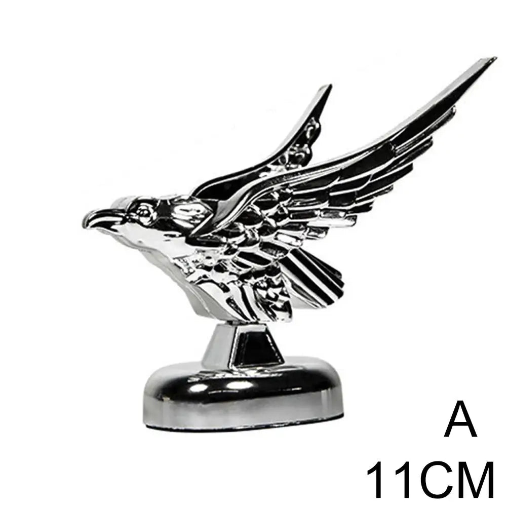 3D Flying Eagle Car Hood Ornament Badge | ABS Plastic Decal Car Hood Ornament QXL A