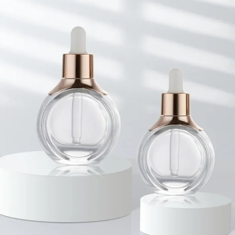 Glass Dropper Bottle 30ml 50ml – Leakproof Refillable Travel Glass Dropper Bottle QXL