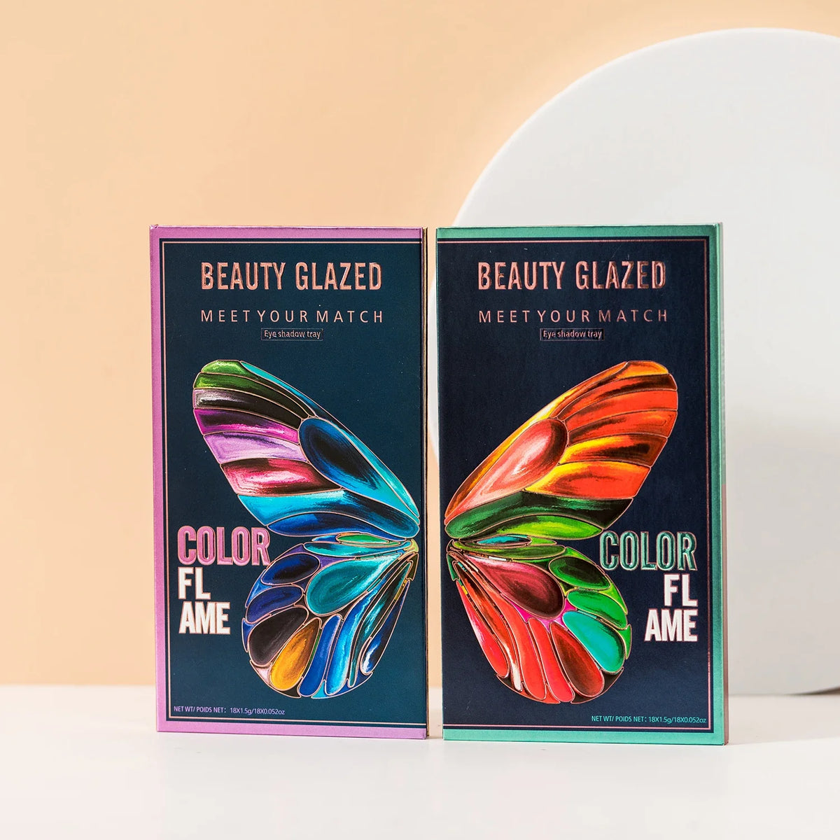 Beauty Glazed Butterfly 18-Color Eyeshadow Palette – Matte & Shimmer Eyeshadow Palette QXL
