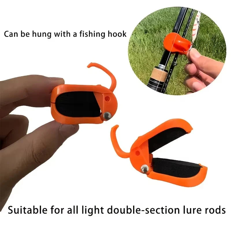 2-Pack Quick-Attach Fishing Rod Clips | One-Hand Holder Fishing Rod Clip QXL