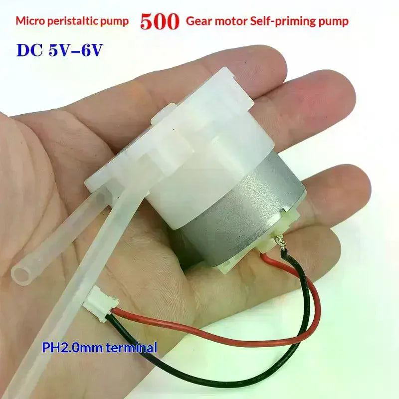 DC 5V 6V Micro Peristaltic Dosing Pump | 500 Motor Lab Pump Micro Peristaltic Pump QXL