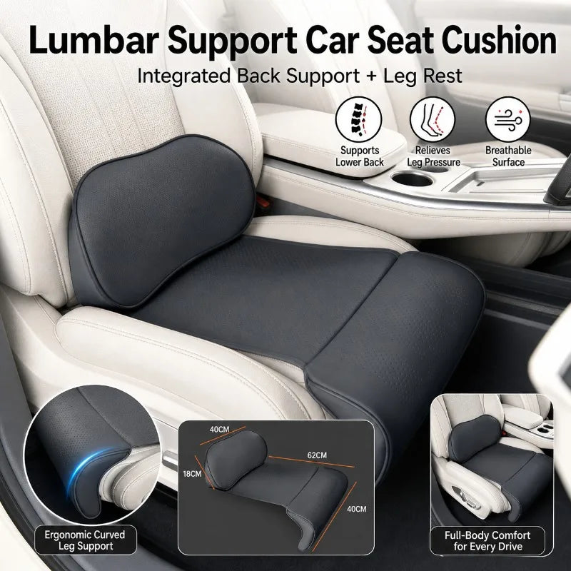 Universal Car Seat Cushion – Lumbar & Leg Support Car Seat Cushion QXL
