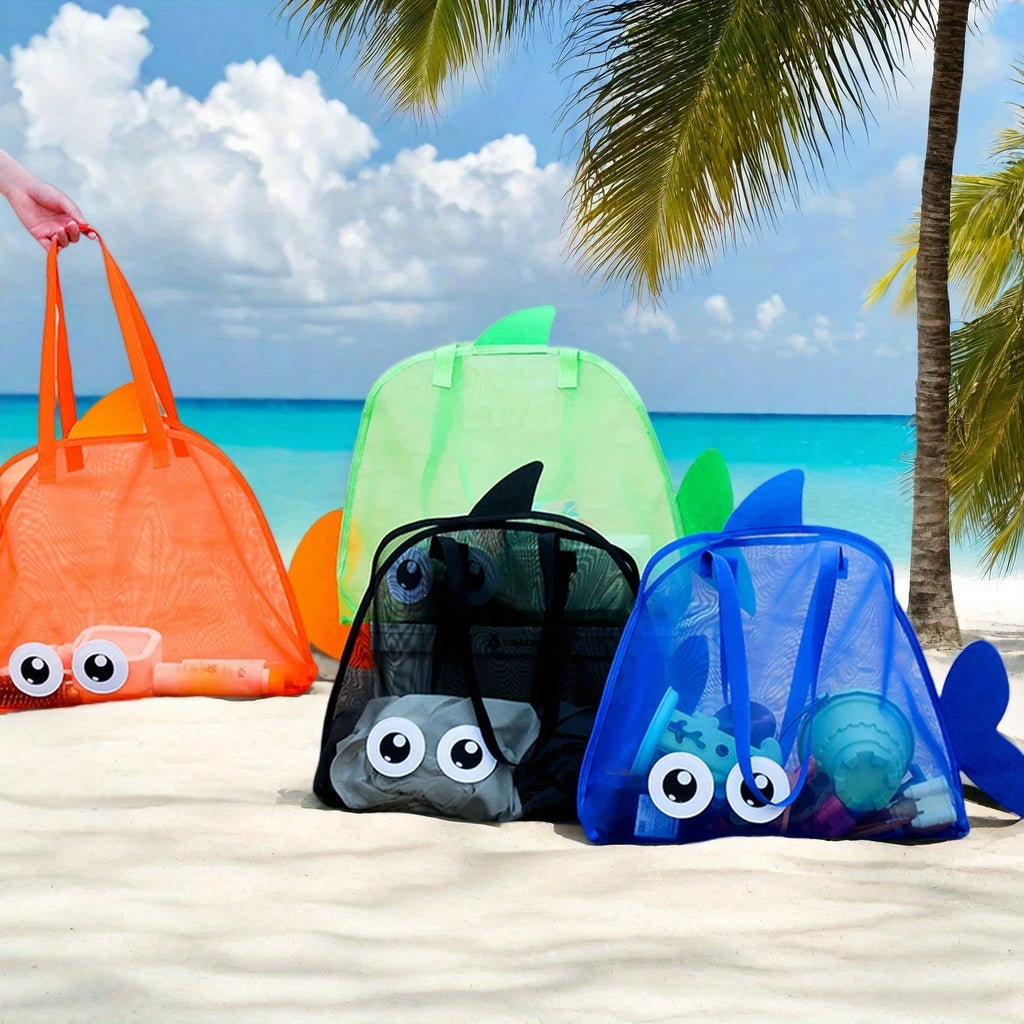Kids Shark Beach Mesh Bag | Toys, Towels & Storage Tote Kids Beach Tote Bag QXL