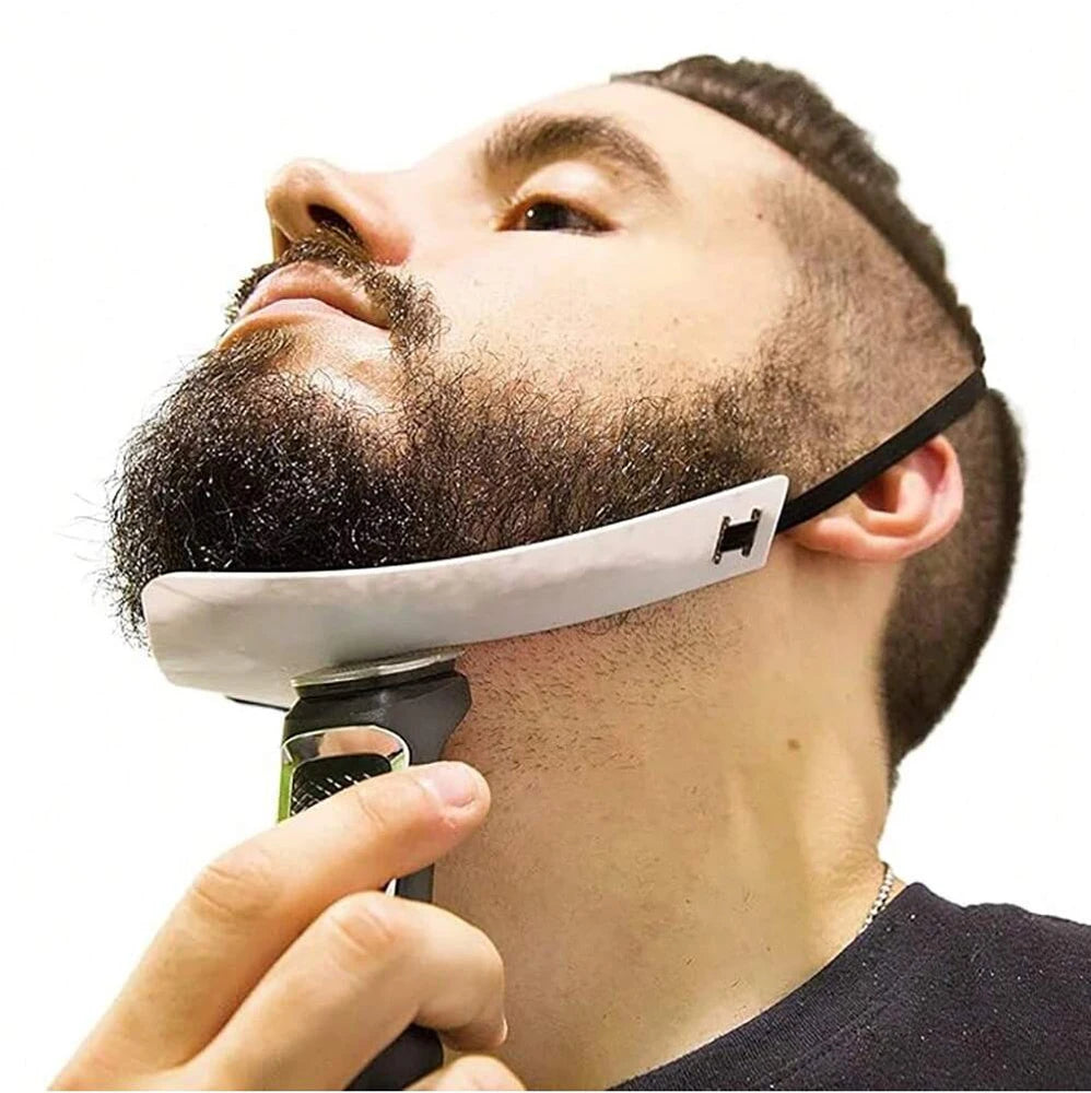 Beard Shaper Neckline Template & Goatee Stencil Kit for Men Beard Shaping Tool QXL