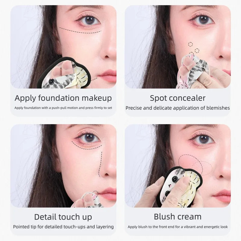 Cotton Candy Powder Puff – Dual-Use Foundation Sponge Makeup Sponge Puff QXL