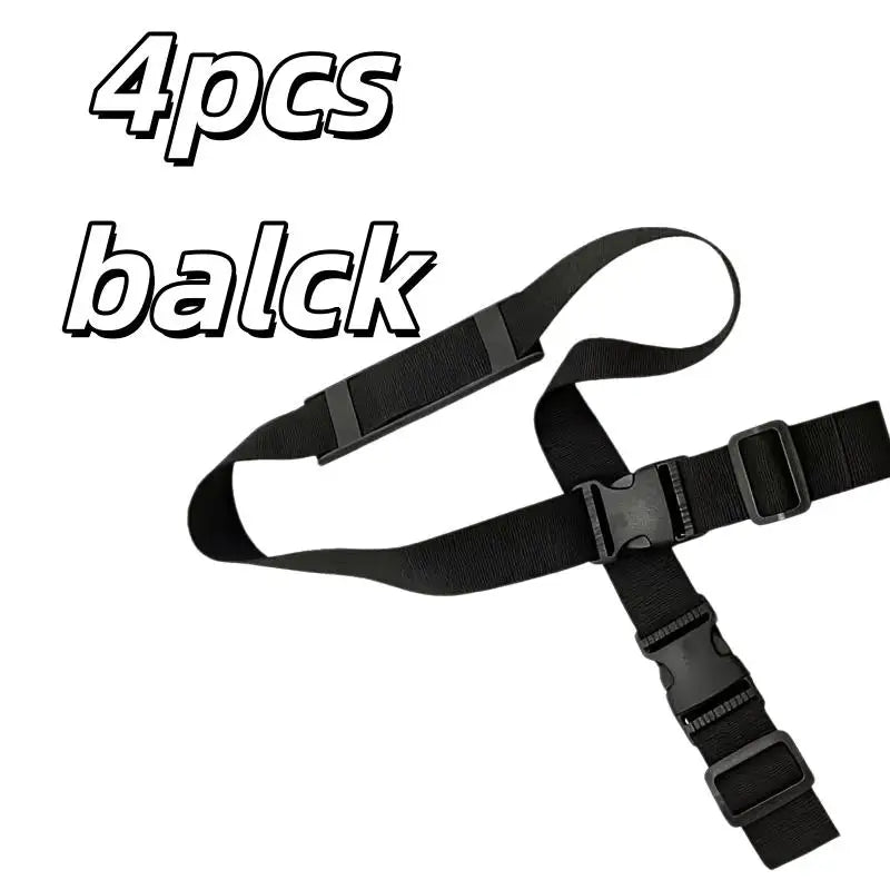 4-Pack Adjustable Nylon Carry Straps – Yoga Mat, Bike & Travel Adjustable Carry Strap QXL 4pcs