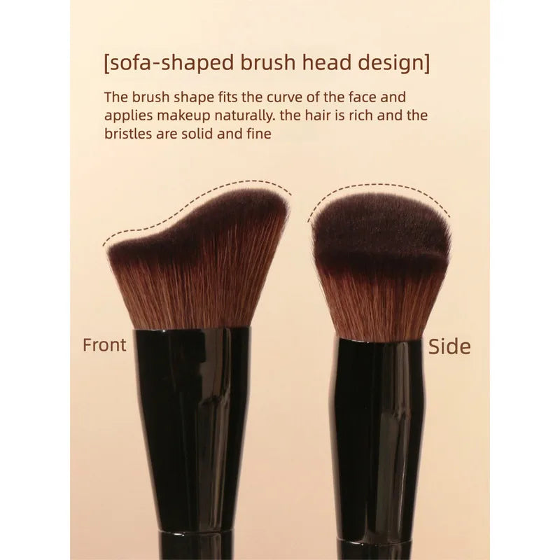 D67 Wavy Angled Contouring Brush | Face Sculpting Tool Contouring Makeup Brush QXL