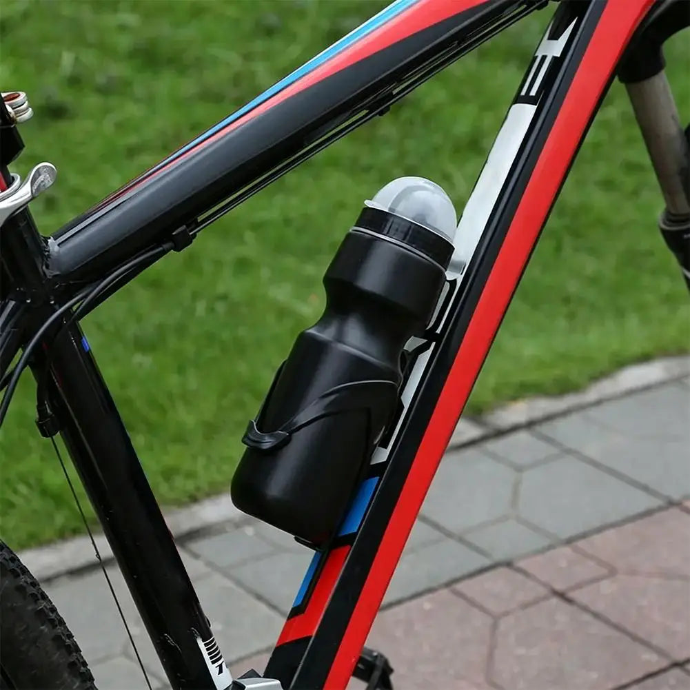 Bicycle Water Bottle 650ml | Dust Cover & Push-Pull Nozzle Cycling Water Bottle QXL